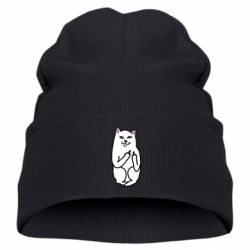 Детская шапка Кот с факом - PrintSalon