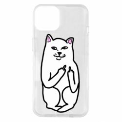 Чехол для iPhone 14 Кот с факом - PrintSalon