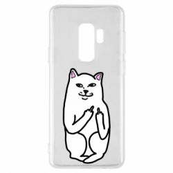 Чехол для Samsung S9+ Кот с факом - PrintSalon
