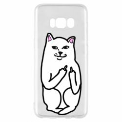 Чехол для Samsung S8 Кот с факом - PrintSalon