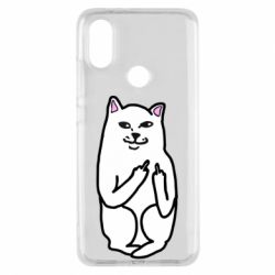 Чехол для Xiaomi Mi A2 Кот с факом - PrintSalon