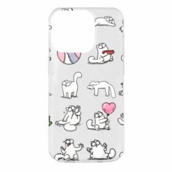 Чохол для iPhone 14 Pro Кот Саймона емоції - PrintSalon