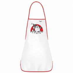 Фартук Кот Саймона на фоне заката - PrintSalon