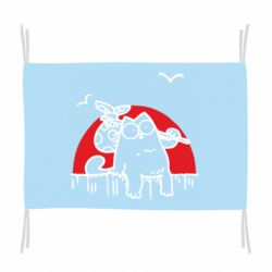 Прапор Кот Саймона на фоне заката