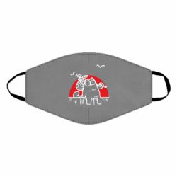 Маска багаторазова Кот Саймона на фоне заката