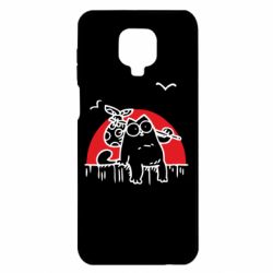 Чехол для Xiaomi Redmi Note 9S/9Pro/9Pro Max Кот Саймона на фоне заката-PrintSalon Чехол для Xiaomi Redmi Note 9S/9Pro/9Pro Max Кот Саймона на фоне заката