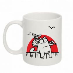 Чашка 320ml Кот Саймона на фоне заката-PrintSalon Чашка 320ml Кот Саймона на фоне заката