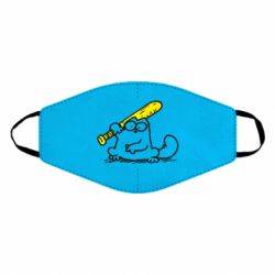 Маска багаторазова Кот Саймона с битой