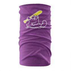 Бандана Кот Саймона с битой - PrintSalon