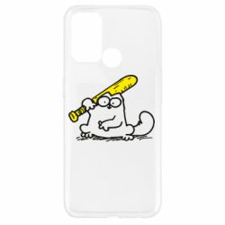 Чехол для Oppo A52/A72/A92 Кот Саймона с битой - PrintSalon