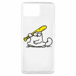 Чехол для Oppo A73 Кот Саймона с битой - PrintSalon
