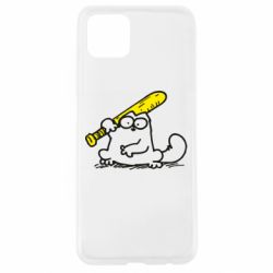 Чехол для Oppo A92s Кот Саймона с битой-PrintSalon Чехол для Oppo A92s Кот Саймона с битой