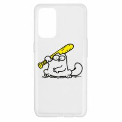 Чехол для Oppo Reno 5 4G Кот Саймона с битой-PrintSalon Чехол для Oppo Reno 5 4G Кот Саймона с битой