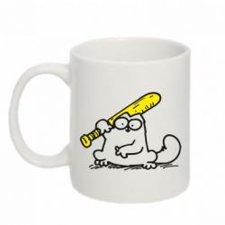 Чашка 320ml Кот Саймона с битой-PrintSalon Чашка 320ml Кот Саймона с битой