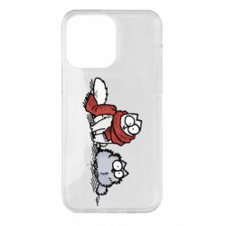 Чехол для iPhone 14 Pro Max Кот Саймона Зима - PrintSalon