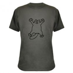 Камуфляжная футболка Кот-звезда-PrintSalon Камуфляжная футболка Кот-звезда