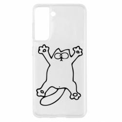 Чехол для Samsung S21 Кот-звезда - PrintSalon