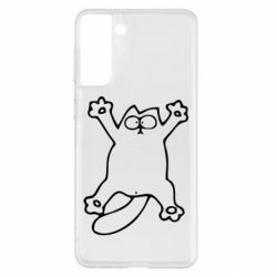 Чехол для Samsung S21+ Кот-звезда - PrintSalon
