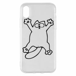 Чехол для iPhone X/Xs Кот-звезда - PrintSalon