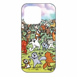 Чехол для iPhone 14 Pro Коти танцюють