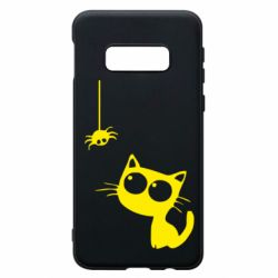 Чехол для Samsung S10e Котик и паук - PrintSalon