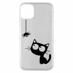 Чехол для iPhone 11 Pro Котик и паук - PrintSalon