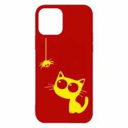 Чехол для iPhone 12 Pro Котик и паук - PrintSalon