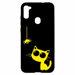 Чохол для Samsung A11 / M11 Котик і павук