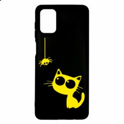 Чехол для Samsung M51 Котик и паук - PrintSalon