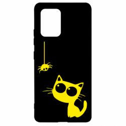 Чехол для Samsung S10 Lite Котик и паук - PrintSalon
