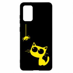Чехол для Samsung S20+ Котик и паук - PrintSalon