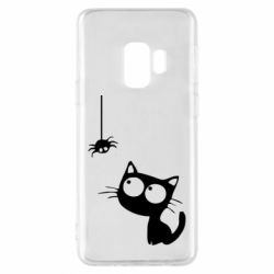 Чехол для Samsung S9 Котик и паук - PrintSalon