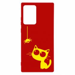 Чехол для Samsung Note 20 Ultra Котик и паук - PrintSalon