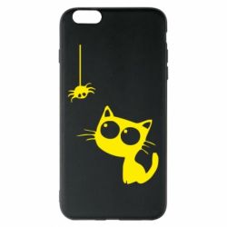 Чехол для iPhone 6 Plus/6S Plus Котик и паук