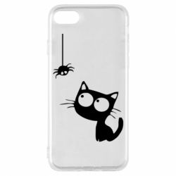 Чехол для iPhone 7 Котик и паук