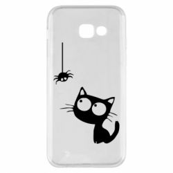 Чехол для Samsung A5 2017 Котик и паук