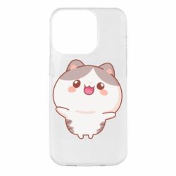 Чехол для iPhone 14 Pro Котик обнимает тебя