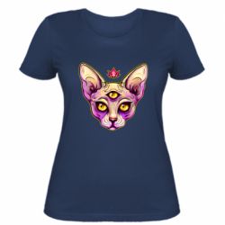 Женская футболка Котик сфинкс розовый - PrintSalon