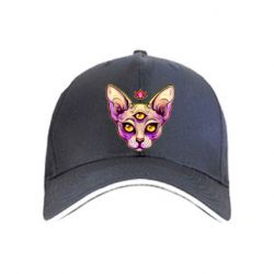 Кепка Котик сфинкс розовый