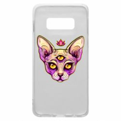 Чехол для Samsung S10e Котик сфинкс розовый - PrintSalon