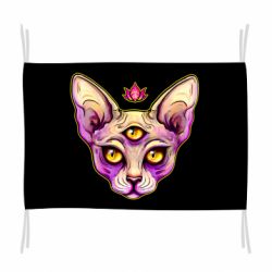 Флаг Котик сфинкс розовый