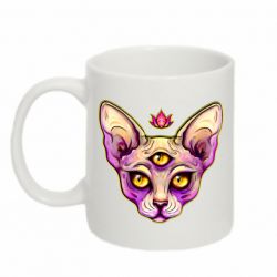 Чашка 320ml Котик сфинкс розовый