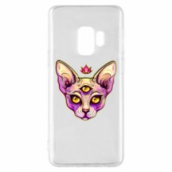 Чехол для Samsung S9 Котик сфинкс розовый - PrintSalon