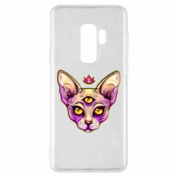 Чехол для Samsung S9+ Котик сфинкс розовый - PrintSalon