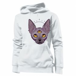 Женское худи Котик сфинкс - PrintSalon