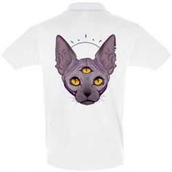 Мужское поло Котик сфинкс - PrintSalon
