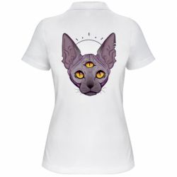 Женское поло Котик сфинкс - PrintSalon