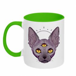 Чашка двокольорова Котик сфінкс
