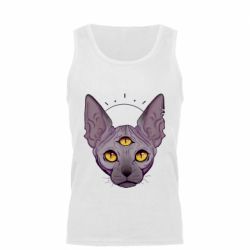 Мужская майка Котик сфинкс - PrintSalon