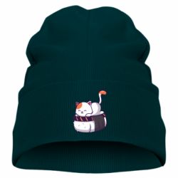 Детская шапка Котик. Суши-кровать - PrintSalon